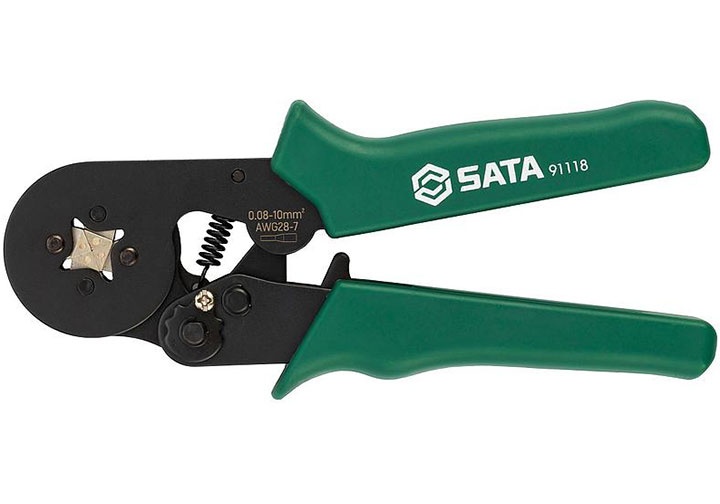 0.08-10mm2 Kìm bấm cos pin AWG28-7 Sata 91-118 (91118) 0.08-10mm2 Kìm bấm cos pin AWG28-7 Sata 91-118 (91118)
