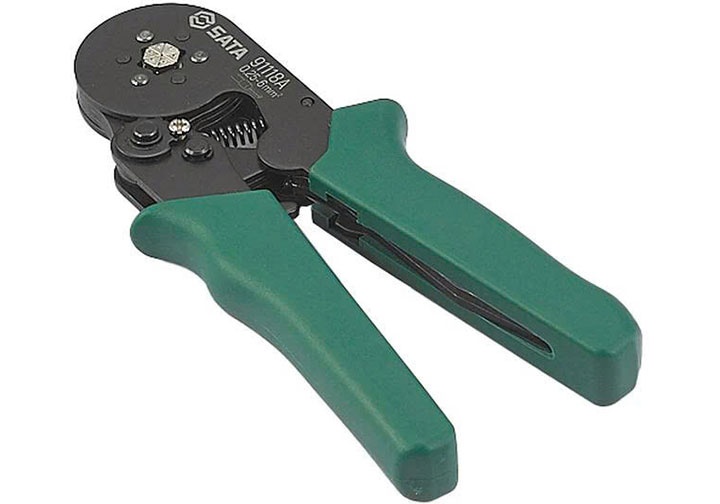 0.25-6mm2 Kìm bấm cos lục giác Sata 91-118A (91118A) 0.25-6mm2 Kìm bấm cos lục giác Sata 91-118A (91118A)