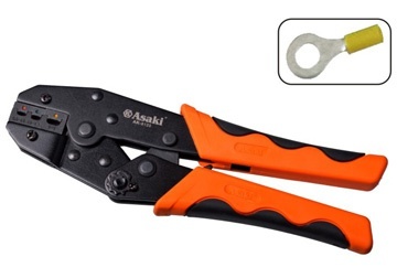 0.5-6.0mm2 Kìm bấm cosse tròn Asaki AK-9120 0.5-6.0mm2 Kìm bấm cosse tròn Asaki AK-9120