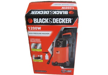 1.200W Máy phun xịt áp lực Black Decker PW1200 1.200W Máy phun xịt áp lực Black Decker PW1200