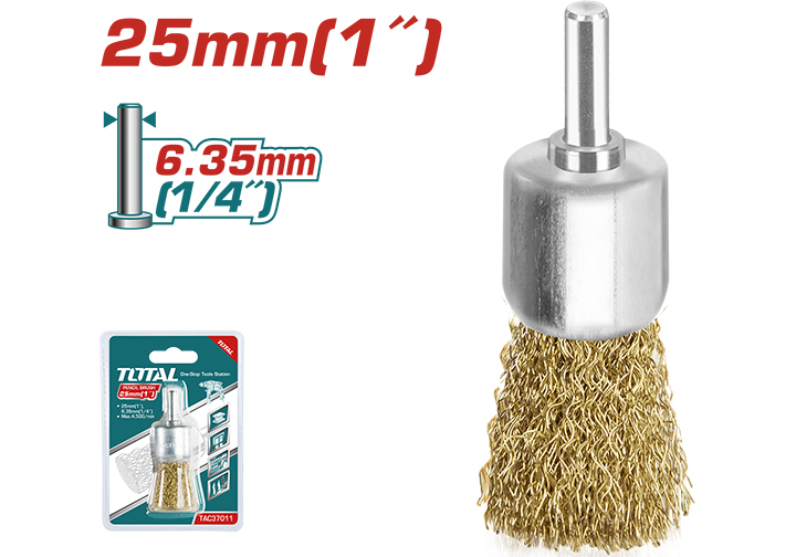 1" (25mm) Chổi cước vàng Total TAC37011 1" (25mm) Chổi cước vàng Total TAC37011