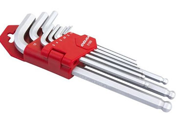 1.5-10mm Bộ lục giác bi 9 cây hệ mét Endura E1555 1.5-10mm Bộ lục giác bi 9 cây hệ mét Endura E1555