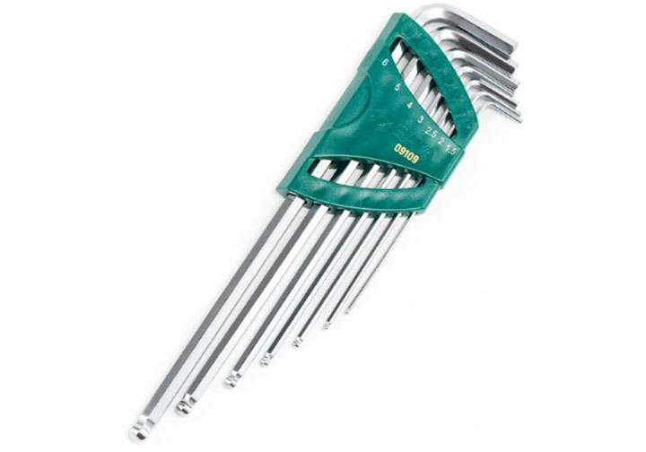 1.5-6mm Bộ lục giác bi 7 chi tiết Sata 09-109 (09109) 1.5-6mm Bộ lục giác bi 7 chi tiết Sata 09-109 (09109)