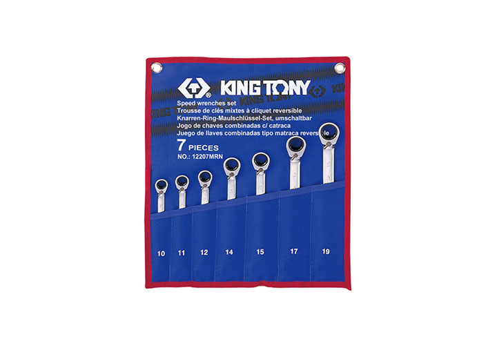 10-19mm Bộ vòng miệng tự động 7 chi tiết Kingtony 12207MRN 10-19mm Bộ vòng miệng tự động 7 chi tiết Kingtony 12207MRN