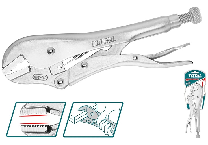 10" Kìm chết bấm hàm thẳng Total THT191006 (Bỏ mẫu, đổi qua THT191005)