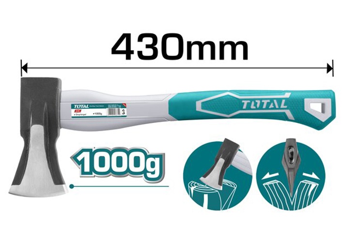 1000g Búa rìu Total THT798016 (Bỏ mẫu, đổi qua THAX0611000F)