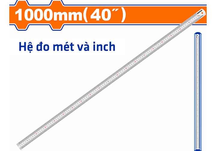 1000mm Thước lá hệ mét và inch (bản 32mm) Wadfow WSR3330