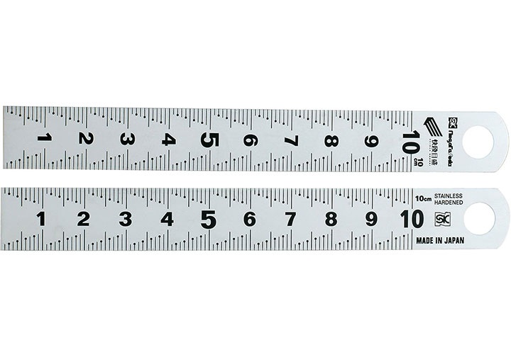 100mm Thước lá inox (thang đo đứng) (bản 15 dày 0.5mm) Niigata VG-100KD