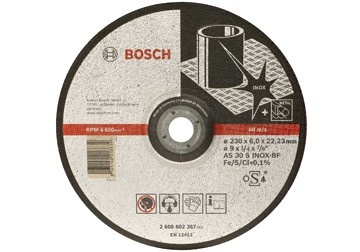 100 x 6 x 16mm Đá mài Inox Bosch 2608602267 100 x 6 x 16mm Đá mài Inox Bosch 2608602267