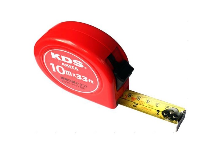 10m Thước cuốn thép hệ inch 2 mặt (bản 25mm) KDS ZS-25100YME