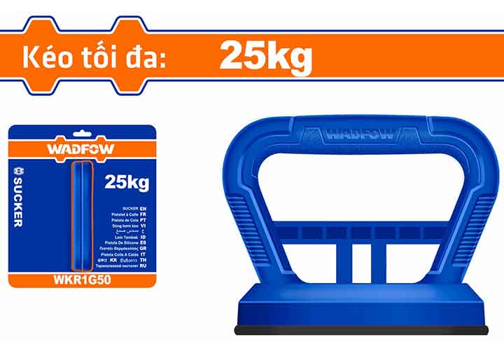 115mm Tay hít kính 1 chấu 25kg Wadfow WKR1G25 115mm Tay hít kính 1 chấu 25kg Wadfow WKR1G25