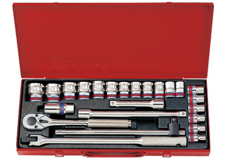 1/2" Bộ đầu tuýp 5/16-1 1/4" 24 chi tiết hệ inch Kingtony 4526SR01