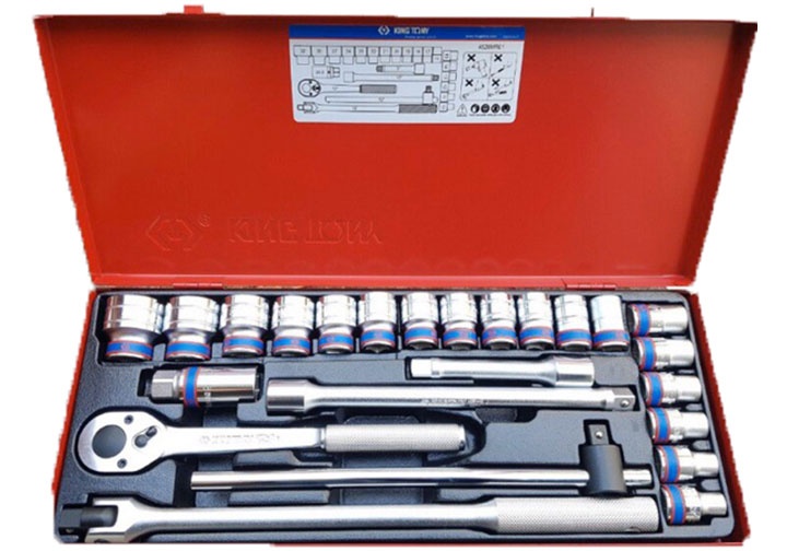 1/2" Bộ đầu tuýp 10-32mm 24 chi tiết Kingtony 4526MR01 (Bỏ)