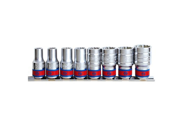 1/2" Bộ đầu tuýp 3/8"-7/8" 8 chi tiết hệ Inch màu trắng Kingtony 4510SR 1/2" Bộ đầu tuýp 3/8"-7/8" 8 chi tiết hệ Inch màu trắng Kingtony 4510SR