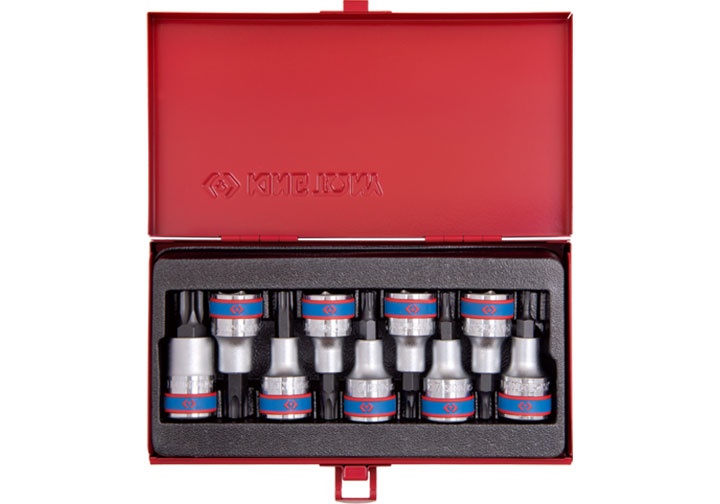 1/2” Bộ đầu tuýp bông T20-T60 9 chi tiết Kingtony 4109PR