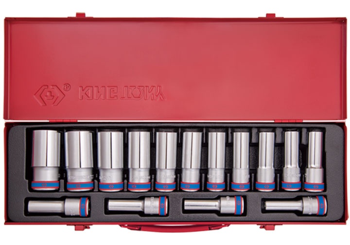 1/2" Bộ đầu tuýp 10-32mm dài hoa thị 15 chi tiết Kingtony 4215MR