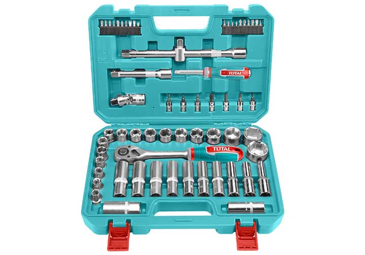 1/2" Bộ tuýp 10-32mm 62 chi tiết Total THT121602 1/2" Bộ tuýp 10-32mm 62 chi tiết Total THT121602