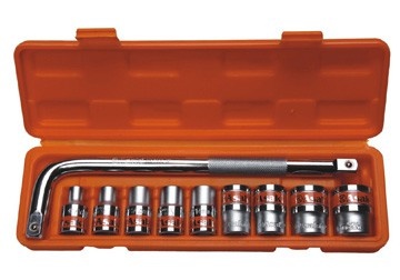 1/2" Bộ tuýp 8-24mm 10 món Asaki AK-9766