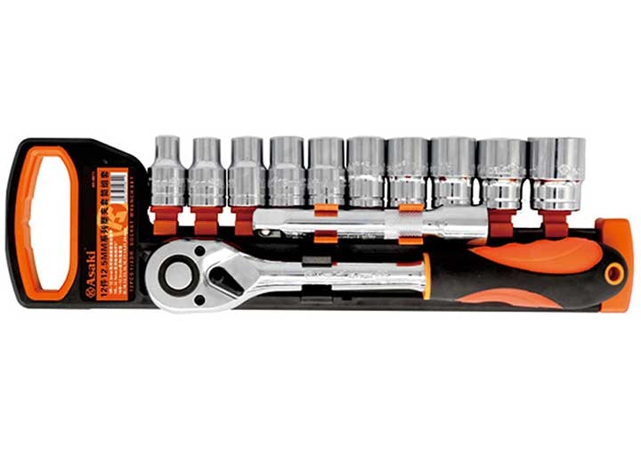 1/2" Bộ tuýp 8-24mm 12 chi tiết Asaki AK-9811