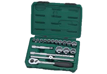 1/2" Bộ tuýp 10-32mm 18 chi tiết Sata 09-204 (09204)