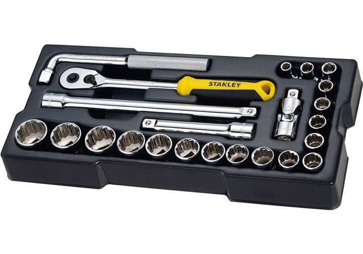 1/2" Bộ tuýp 8-32mm 23 chi tiết Stanley STMT74726-8C