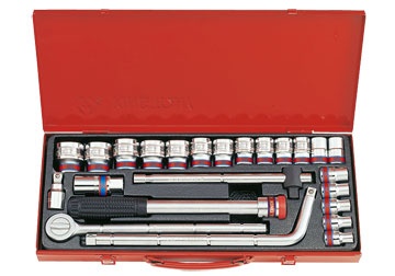 1/2" Bộ tuýp 3/8-1-1/4" 24 chi tiết hệ inch Kingtony 4524SR