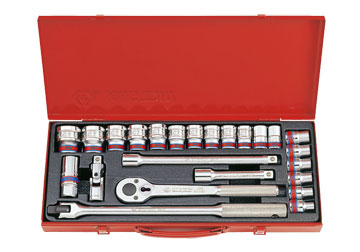 1/2" Bộ tuýp 5/16-1-1/4" 24 chi tiết hê inch Kingtony 4532SR