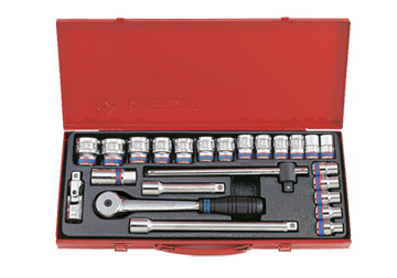 1/2" Bộ tuýp 10-32mm 24 chi tiết hệ mét Kingtony 4028MR02 1/2" Bộ tuýp 10-32mm 24 chi tiết hệ mét Kingtony 4028MR02