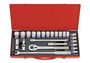 1/2" Bộ tuýp 10-32mm 24 chi tiết hê mét Kingtony 4032MR