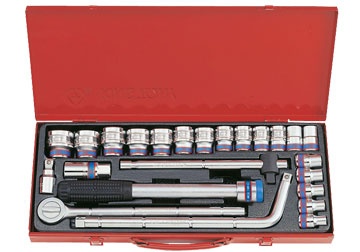 1/2" Bộ tuýp 10-32mm 24 chi tiết hệ mét Kingtony 4524MR