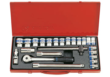 1/2" Bộ tuýp 10-32mm 24 chi tiết hệ mét Kingtony 4528MR02 1/2" Bộ tuýp 10-32mm 24 chi tiết hệ mét Kingtony 4528MR02