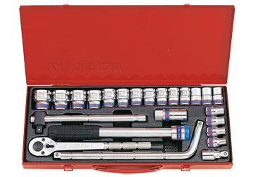 1/2" Bộ tuýp 10-32mm 24 chi tiết hệ mét Kingtony 4533MR