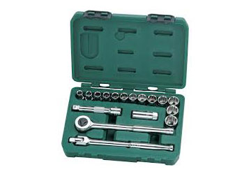 1/2" Bộ tuýp 10-24mm 17 chi tiết Sata 09-086 (09086)