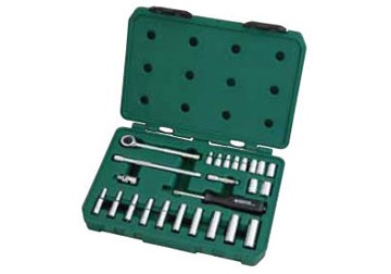 1/2" Bộ tuýp 28 chi tiết hệ inch 5/32-1/2" Sata 09-098 (09098)