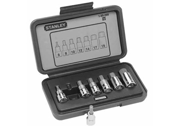 1/2" Bộ đầu tuýp lục giác 6-19mm 7 chi tiết Stanley 89-099