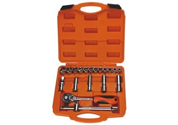 1/2" Bộ tuýp cao cấp 10-24mm 20 chi tiết Asaki AK-9765