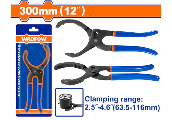 12" Kìm mở lọc dầu / lọc nhớt Wadfow WPL6612