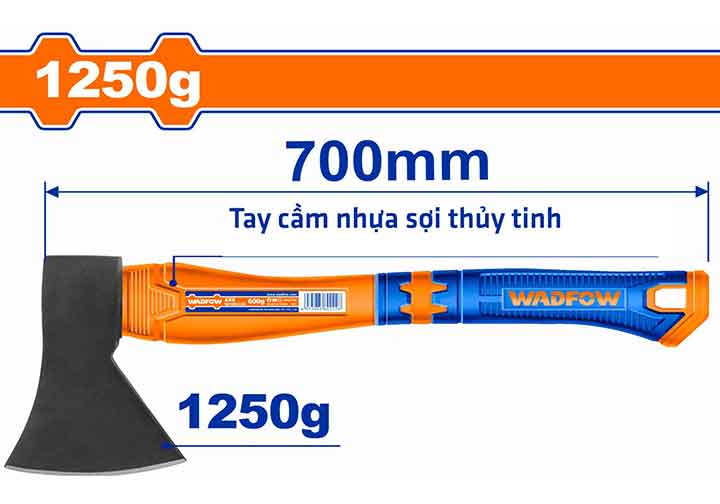 1250g Rìu cán nhựa Wadfow WHM6312 1250g Rìu cán nhựa Wadfow WHM6312