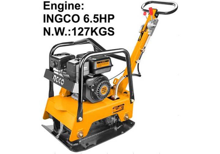 127KG Máy đầm nén bê tông dùng xăng 6.5HP INGCO GCP125-2 127KG Máy đầm nén bê tông dùng xăng 6.5HP INGCO GCP125-2