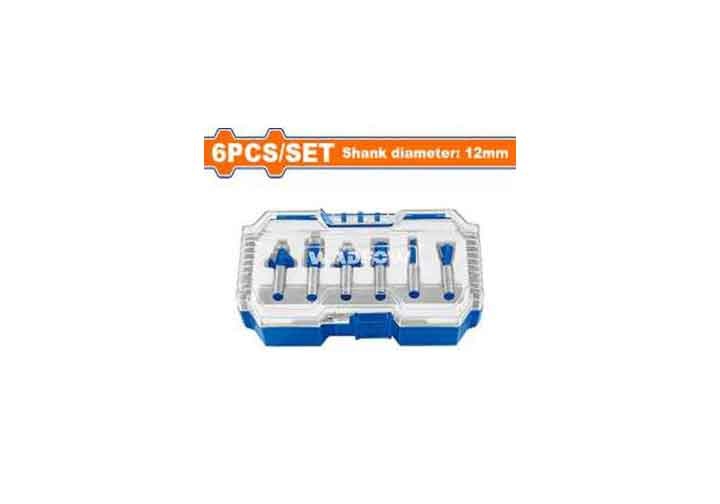 12mm Bộ mũi phay 6 chi tiết Wadfow WRKSR0112 12mm Bộ mũi phay 6 chi tiết Wadfow WRKSR0112