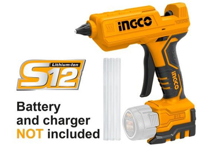 12V Máy dán keo dùng pin Ingco CGGLI1201 12V Máy dán keo dùng pin Ingco CGGLI1201