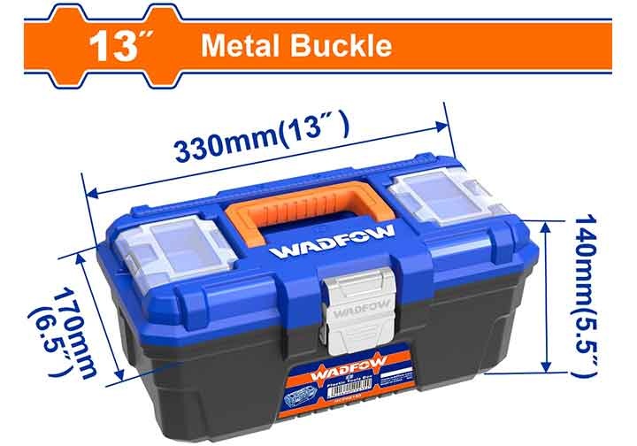 13" Thùng đựng đồ nghề khóa kim loại Wadfow WTB3313 13" Thùng đựng đồ nghề khóa kim loại Wadfow WTB3313