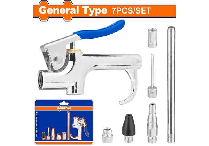 1/4" Bộ dụng cụ thổi khí 7 chi tiết Wadfow WQP9410 1/4" Bộ dụng cụ thổi khí 7 chi tiết Wadfow WQP9410