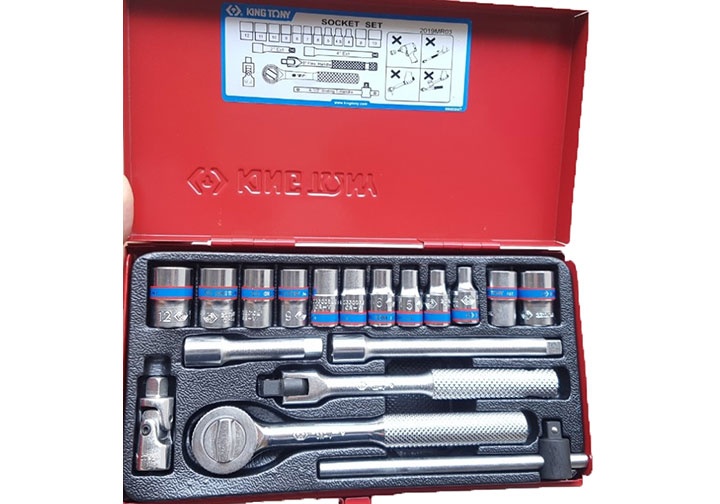 1/4" Bộ tuýp 4-12mm 18 chi tiết Kingtony 2019MR03