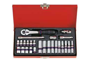 1/4" Bộ tuýp 5/32-1/2" 26 chi tiết hệ inch Kingtony 2526SR