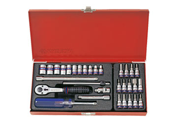 1/4" bộ tuýp 31 chi tiết hệ mét 2531MR 1/4" bộ tuýp 31 chi tiết hệ mét 2531MR