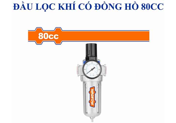 1/4" Đầu lọc khí có đồng hồ 80cc Wadfow WFF5505 1/4" Đầu lọc khí có đồng hồ 80cc Wadfow WFF5505