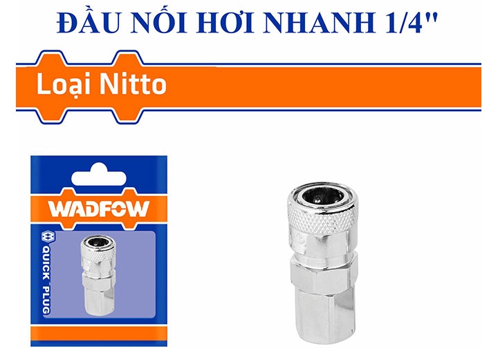 1/4" Đầu nối hơi nhanh ren trong Wadfow WQP0973 1/4" Đầu nối hơi nhanh ren trong Wadfow WQP0973