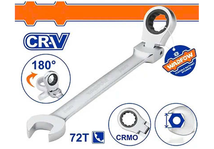 14mm Cờ lê vòng miệng tự động lắc léo Wadfow WSA6114 14mm Cờ lê vòng miệng tự động lắc léo Wadfow WSA6114