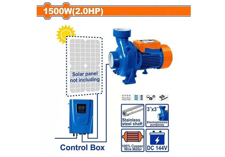 1500W Máy bơm nước năng lượng mặt trời Wadfow WWPCDC051 1500W Máy bơm nước năng lượng mặt trời Wadfow WWPCDC051